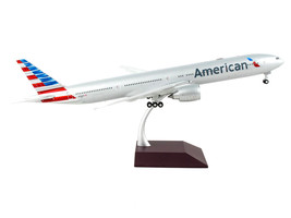 Boeing 777-300ER Commercial Aircraft &quot;American Airlines&quot; Silver &quot;Gemini 200&quot; Ser - £142.28 GBP
