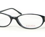 Escada Ves 019S 700X Occhiali Neri Lucidi Montatura 53-15-140mm Italia - $86.11