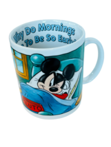 Mickey Mouse Coffee Mug Cup Walt Disney Store Pluto Early Mornings LARGE BIG vtg - $39.55