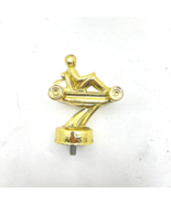 Vintage GO Cart Trophy Topper SOLID METAL Cast Gold Plated - $19.99