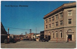 Postcard Business District Rock Springs Wyoming - £2.83 GBP