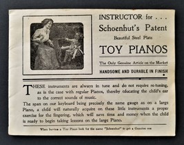 Antique Schoenhut Catalog W Music Piano Circus Shooting Gallery Doll Toy Chimes - $89.05