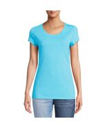 No Boundaries Women&#39;s Juniors T Shirt Short Sleeve LARGE (11-13)  Blue - $239.62 MXN