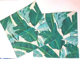 Ulove Love Yourself Accent Throw Pillow Case Lot 17&quot; Green Banana Leaf Theme - £12.59 GBP