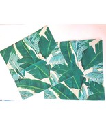 ULOVE LOVE YOURSELF Accent Throw Pillow CASE LOT 17&quot; Green Banana Leaf T... - £12.36 GBP