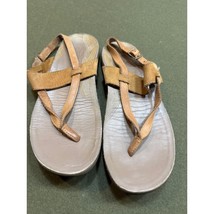 Chaco Women&#39;s Maya II Leather Golden Brown Sandals Strappy Slingback Size 9 - $745.43 MXN