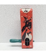 Vintage Tin Litho Halloween Noise Maker Ratchet Made In USA Witch Bats C... - $54.35