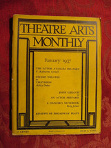 THEATRE ARTS January 1937 John Gielgud Katharine Cornell Betty Joiner - £6.23 GBP