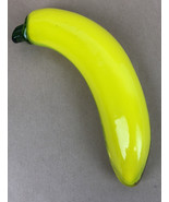 Vintage Glass Yellow Banana Murano Style Glass Fruit Paperweight Decor 7... - £15.67 GBP