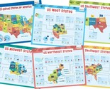 Merka USA Map and States - 6 Educational Classroom Posters for Kids 17x22” - $6.79