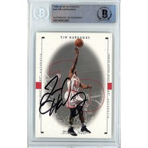 Tim Hardaway Miami Heat Auto 1998-99 SP Authentic Basketball BAS Autograph Slab - $89.99