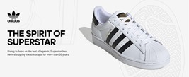 Adidas Superstar Ortholite White Blk Sneaker Sz Men 4 Women 5 Leather PYV702001 - £45.00 GBP