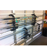 Cobra Garage Door Storage Rack 21&quot; Black ABS Fishing Rod Holder Organizer - $86.51 CAD