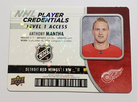 2018 - 19 Anthony Mantha Nhl Hockey Card Access Credntials Upper Deck Mvp NHL-AM - £3.90 GBP