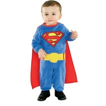 DC Comics Superman Baby Romper Costume Blue - £24.91 GBP