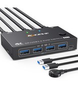 KVM Switch 2 Computers 1 Monitor Displayport, USB 3.0 KVM Switch Display... - €34,07 EUR