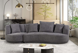 Luxury Teddy Fleece Sofa Set: 2-Seater &amp; Swivel Armchair - £1,375.55 GBP