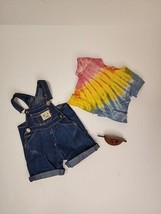American Girl of Today Earth Day Outfit Overalls Tie-Dye Shirt Barrett - £51.59 GBP