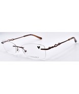 Airlock Essence 200 210 Women&#39;s Eyeglasses Frames Rimless 52-18-135 Brown - £54.43 GBP