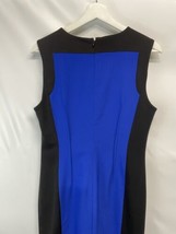 Calvin Klein Sheath Dress Color Block Ponte Knit Stretch Lined Career Casual 10 - £29.93 GBP