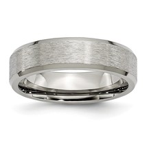 Titanium 6mm Satin Mens Wedding Ring Band Size 9 New  - £32.76 GBP