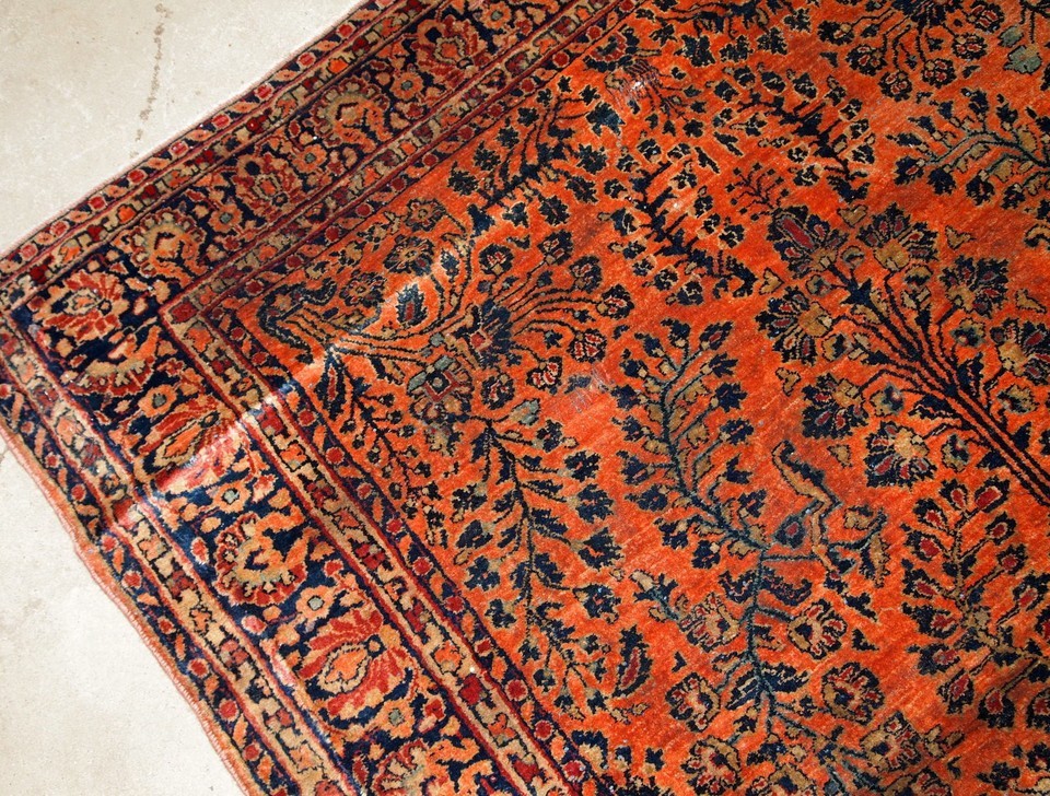 Handmade antique Oriental rug 4.1' x 6.4' (125cm x 195cm) 1920s - 1B787 Item image 2