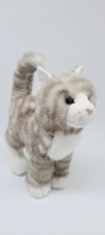 Bass Pro Shops Plush Cat Standing Tabby Cat Gray White Collectible Kitte... - £16.19 GBP