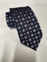 Ermenegildo Zegna Geometric Grid Italian Silk Tie - $125.00