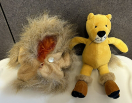Rare Jellycat Small Bashful Lion doll Plush 8 inch Lovey in coat - £15.73 GBP