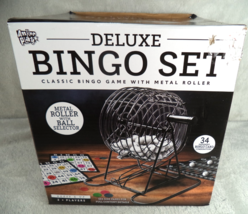 Deluxe Bingo Set Classic Bingo Game Metal Roller with Ball Selector - $1,013.57 MXN