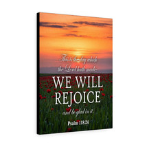  Psalm 118:24 We Will Rejoice Bible Verse Canvas Christian Wall  - £63.93 GBP+