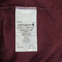 Carhartt K231 PRT Loose Fit Mens 3XL Tall Red Cotton Long Sleeve Graphic T-Shirt image 5