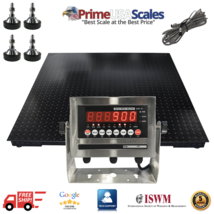 5 ft x 7 ft Floor Scale 5 Year Warranty Stainless Steel Indicator 8,000 lb  - £2,394.07 GBP