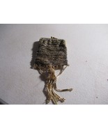 vintage metal mini chain coin purse beaded  3&#39;&#39; - $373.95 MXN