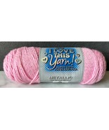 I Love This Yarn! Metallic Super Soft Acrylic Yarn-1 Skein Color Pinkyto... - $158.59 MXN
