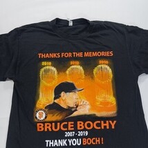 AAA Alstyle Apparel BRUCE BOCHY Men's Black Graphic T-Shirt Short Sleeve Size L image 11