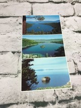 Lake Tahoe Yellow Stone Lake Scenic Nature Lakes Vintage Postcard Lot Of 3 - £7.90 GBP