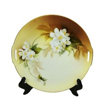 Vtg RS Germany Floral Porcelain Plate  Decorative 9.75&quot; with Gold Rim &amp; ... - $19.75
