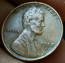 1952-D Lincoln Wheat  Cent 1C - FREE SHIPPING  - $4.95