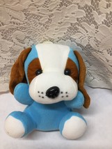 Puppy Dog Plush Stuffed Animal Toy Blue - £3.80 GBP