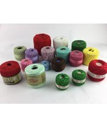 Mixed lot YARN Crochet Thread Vintage New plus Used - $29.69