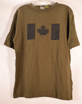 Parkland Canada Mens Canadian Flag T-shirt Green L - $19.80