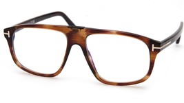 NEW TOM FORD TF58901-B 050 Havana Eyeglasses Frame 55-15-145mm B43mm Italy - £165.51 GBP