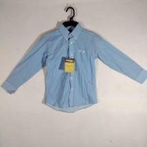 Boys Size Medium, Wrangler Button Down, Brand New, Blue New With Tags - $16.99