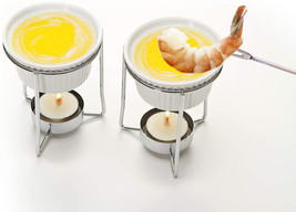 Prepworks by Progressive Ceramic Butter Warmer Fondue Set - £30.36 GBP