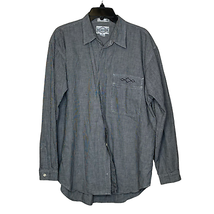 Levi&#39;s Mens Diamond Label Shirt Size Large Black Birdseye 100% Cotton LS  - £23.48 GBP