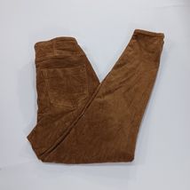 NOBO Women's Brown Corduroy Jeans High Waisted Sculpted Skinny Juniors 9 (26×27) image 2