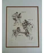 Leroy Neiman &quot;Rounds 7-9&quot; Hand Signed &amp; Numbered Ali-Frazier Suite 1972 ... - $886.05