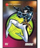 Marvel 1992 Impel Super Heroes Domino Trading Card #19 Ornate EUC Sleeved - £1.57 GBP