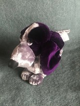 Small Plush Applause Limited Edition Rich Purple HUSH PUPPIES Puppy Dog Stuffed  - £10.46 GBP